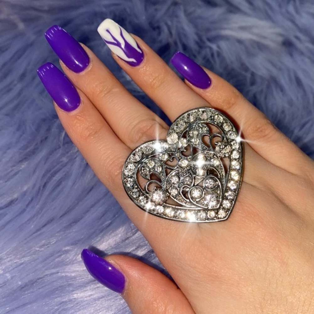 Vintage Diamond Heart Shaped Ring